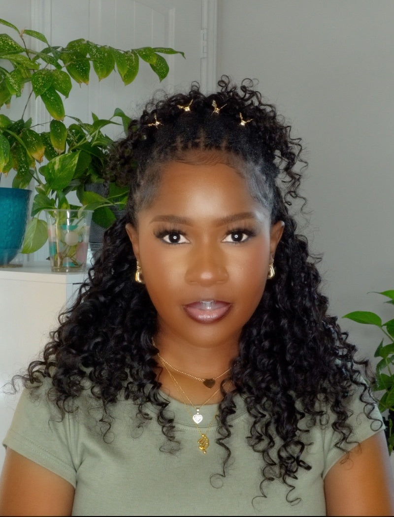 Lockbraids Knotless Pre-Separated Feather Crochet Hair Human Hair Deep Wave