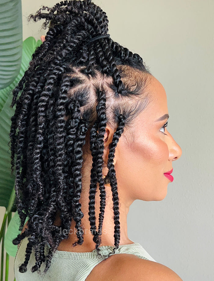 Bulk Human Hair Afro Kinky Mini Twist/Spring Twist Hair Extensions